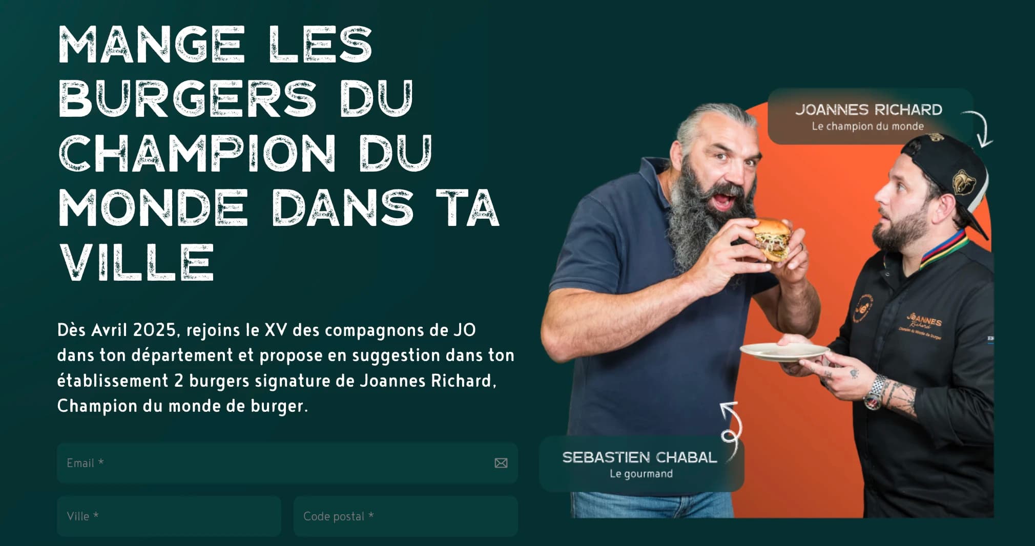 Les Burgers de JO hero